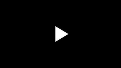 Animation of white pause button turning to play in center over a black background from the OS collection - FUI - HUD Video Element.