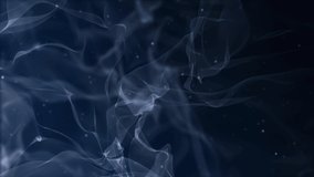 4k animated abstract background simulating cigarette smoke