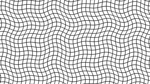 Wobbly Grid of Wavy Mesh Lines
