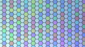 Artistic and colorful hexagon blocks & pattern, transition effects, flying & closing each other. Good for video title, text background or footage transitions.