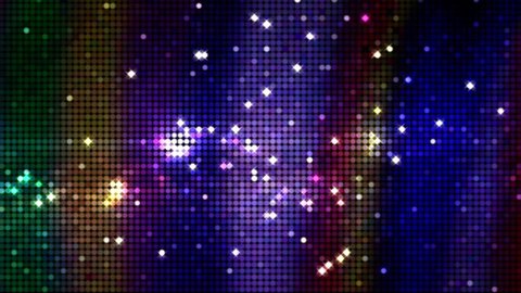 Abstract background with colorful flashing light dots suitable for a nightclub or dance party
