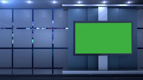 Chroma tv screen studio virtual background 