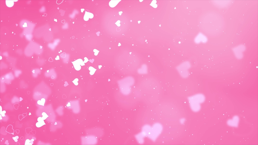 Pink love hearts bokeh sparkle glitter particle motion Loop background. Birthday, Anniversary, new year, event, Christmas, Festival, Diwali Love. | Shutterstock HD Video #1060403399