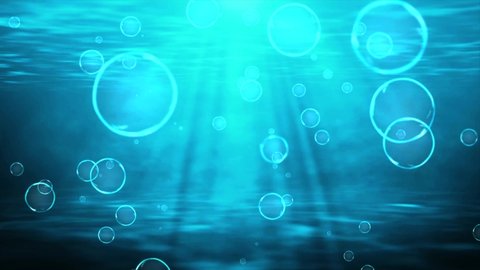 Abstract Underwater air bubbles flowing 4K 3D Green Screen loop Animation. Ocean, Air, Water, Sea, Aqua, Bath Soap, Liquid, Drops, Drink, Fizz, Boiling, soda, Waterdrop, Splashes