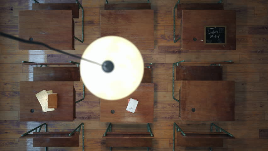 AA reproduction of an old classroom