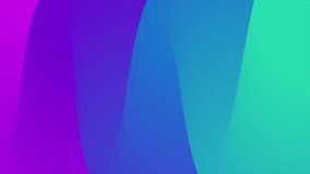 Abstract gradient background. moving shape. 4K looped video animation. shades of blue purple flow along elegantly twisted line or pipe. Beautiful modern design wallpaper. stock footage