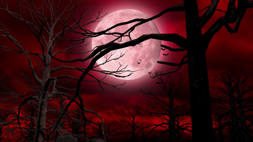 Halloween Red Darkness Background (Loop) Royalty-Free Stock Footage #1060426048