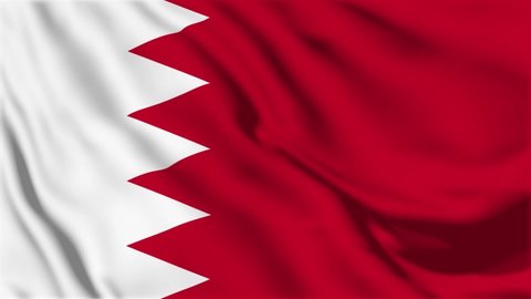 A beautiful view of Bahrain flag video. 3d flag waving video. Bahrain flag HD resolution. Bahrain flag Closeup Full HD video.	
