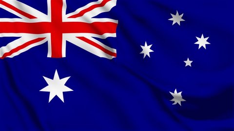 A beautiful view of Australia flag video. 3d flag waving video. Australia flag HD resolution. Australia flag Closeup Full HD video.	
