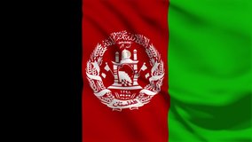 A beautiful view of Afghanistan flag video. 3d flag waving video. Afghanistan flag HD resolution. Afghanistan flag Closeup Full HD video.	
