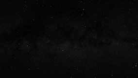 Flying through the stars against the backdrop of a beautiful galaxy. 4k 60 fps seamless video loop. Element of this video furnished by NASA