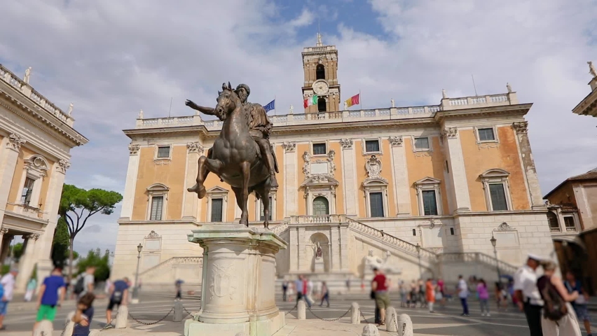 Palace of Senators, Bell Tower of the Senators Palace Rome, Italy