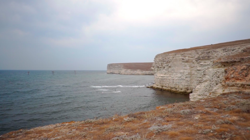 panorama with sea and cliff views