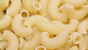 Close-up pasta. A variety of pasta. Macro video.