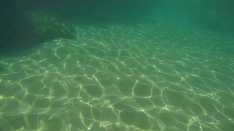 Underwater in Cala Giverola beach in Tossa de Mar Girona Catalonia Spain