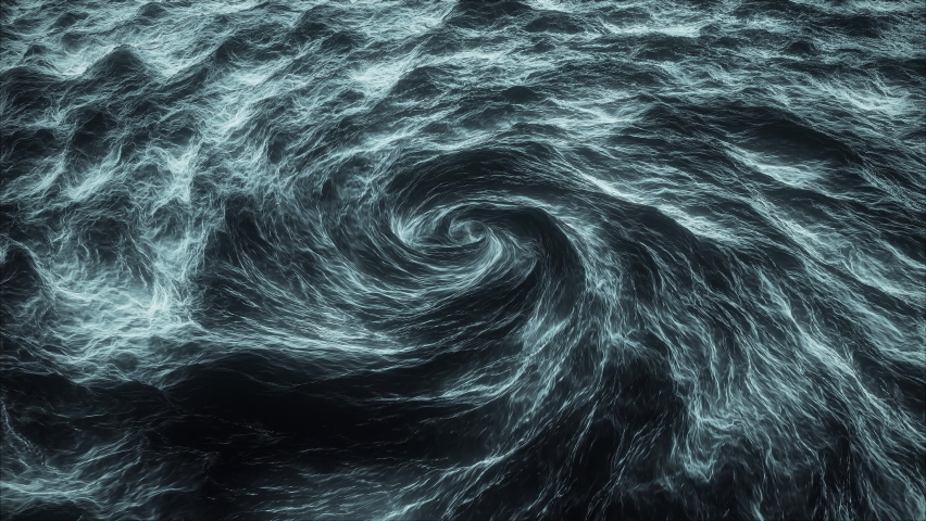 Abstract Twisting Rip Tide Ocean Loop Background Royalty-Free Stock Footage #1060511599