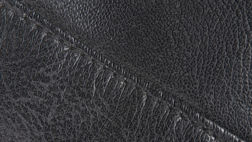 Animated black leather background. a piece of black leather with folds. 3d render | Shutterstock HD Video #1060523308