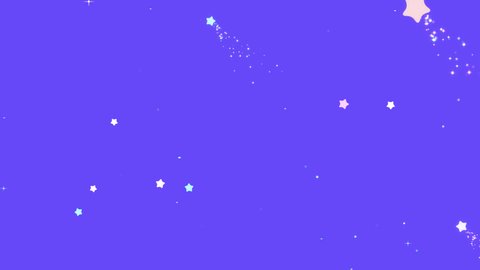 Vertical looped shooting stars background animation.