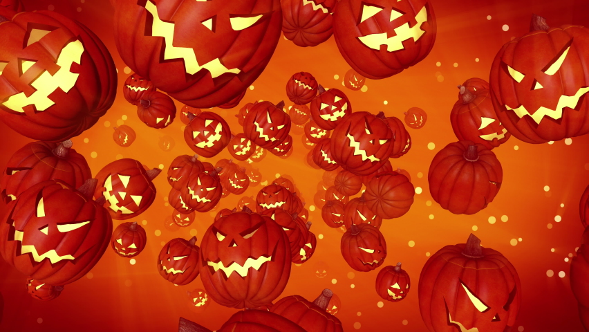Halloween Pumpkin Particles Background (Loop) | Shutterstock HD Video #1060528669