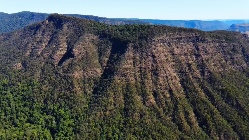 Green Mountains At Lamington National Park - View From O
