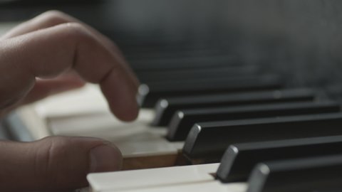 A Left Hand is Playing the Piano