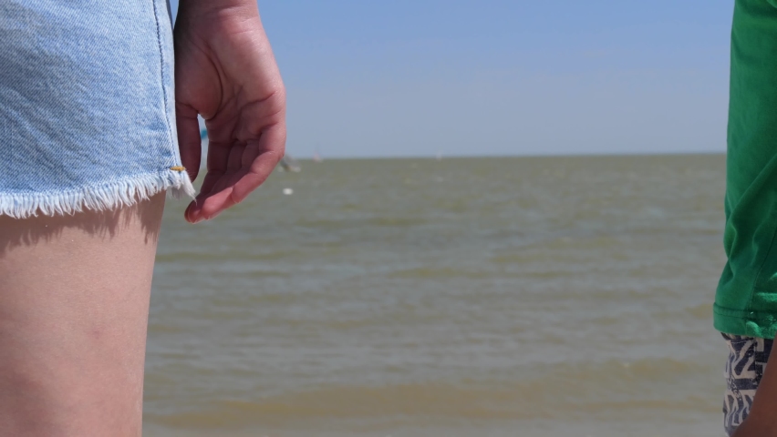 A mother holds her son