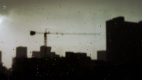 Animation of map of Europe, European Union flag with spinning yellow stars and buildings in the background. European community economy concept digitally generated image. - Powered by Shutterstock - Get 15% off with code: PIKWIZARD15