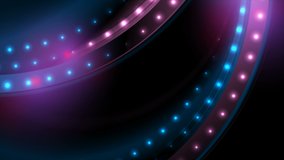 Blue purple glitter shiny wave with sparkling lights abstract motion background. Seamless looping. Video animation Ultra HD 4K 3840x2160