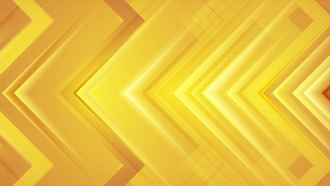 Abstract orange glossy arrows geometric tech motion background. Seamless looping. Video animation Ultra HD 4K 3840x2160
