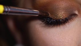 Girl With Long Fake Eyelashes And Perfect Make-up. Closeup Of Beautiful Young Female Model With Soft Smooth Skin And Professional Facial Makeup. High Resolution. Beauty Woman Face 4K - Powered by Shutterstock - Get 15% off with code: PIKWIZARD15