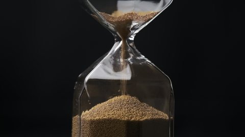 Hourglass slow motion 5 times