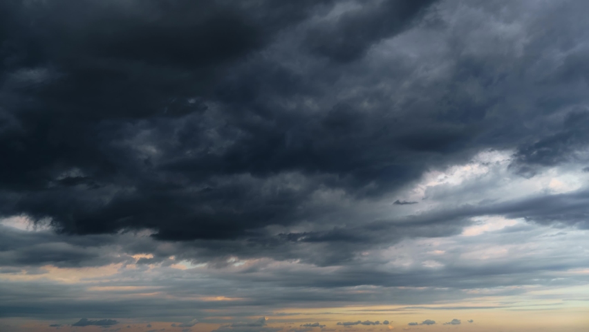 beautiful dark dramatic sky stormy clouds Stock Footage Video (100% ...