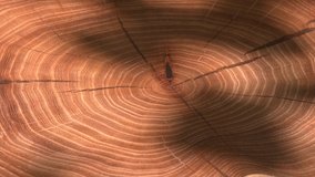 Cross section of a very old tree with countless tree rings demonstrative of age. Large circular piece of wood cross section with concentric tree ring texture pattern and cracks
 - Powered by Shutterstock - Get 15% off with code: PIKWIZARD15