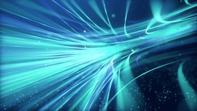Abstract fast moving glowing neon particle created blue light curve line motion, digital futuristic internet data speed concept. - Powered by Shutterstock - Get 15% off with code: PIKWIZARD15
