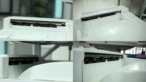 Four screen sense of Laser photocopier printing machine documents in the office