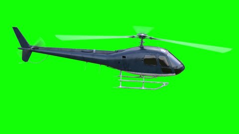 realistic helicopter flying animation side view Stock Footage Video ...