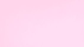 6k Manicure accessories and tools appear with frame for text on pink theme. Stop motion 