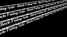 Black Friday animation. Sales and discounts. text Black Friday banner 4K video. Looped animated 