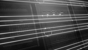 Digital server room data center. Technology base abstract. Computer networks. Digital storage and cloud. network connections. Virtual reality. Internet background 4K - Powered by Shutterstock - Get 15% off with code: PIKWIZARD15