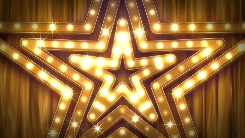 The theater sign and The curtain.
Loop.
Stars shape.