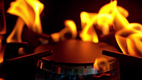 Super Slow Motion Shot of Igniting gas Stove at 1000 fps.