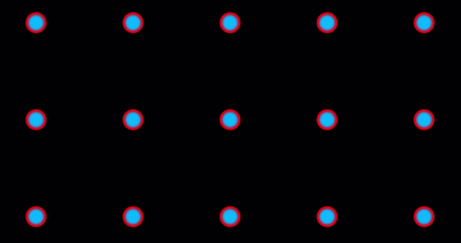 Animated red, blue circles with liquid effect. Dynamic particles, atoms animation on black background | Shutterstock HD Video #1060823182