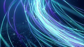 Abstract fast moving glowing neon particle created blue light curve line motion, digital futuristic internet data speed concept
 - Powered by Shutterstock - Get 15% off with code: PIKWIZARD15