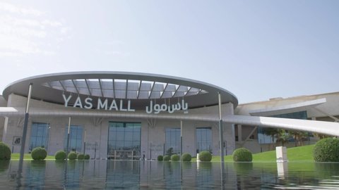 Abu Dhabi / UAE - 15 November 2018: Shot of Outside Yas Mall in Abu Dhabi