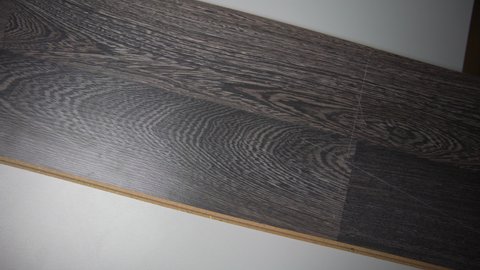 One piece of laminate floor, detail of isolated laminate flooring