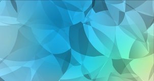 4K looping light blue, green flowing video with abstract shapes. Simple colorful animation with abstract gradient shapes. Clip for mobile apps, web sites. 4096 x 2160, 30 fps.