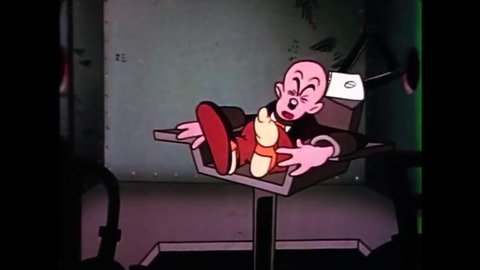 CIRCA 1938 - In this animated film, a man has a dream that elves put him in a youth machine, turning him back into a baby.