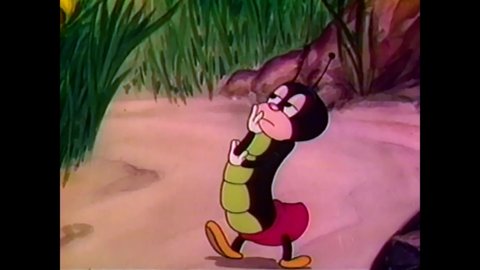 CIRCA 1940 - In this animated film, a worm teams up with a bee to save a bird from a fox.