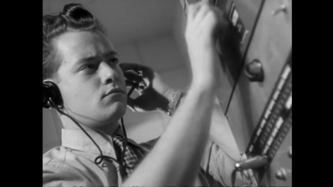 CIRCA 1953 - In this sci-fi film, communications experts track interference to an oil field in California.