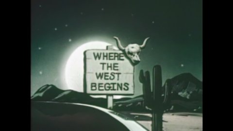 CIRCA 1947 - In this animated film, coyotes howl at the moon and beautiful women.
